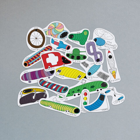 Set of stickers Transport