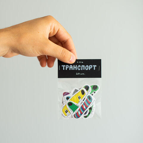 Set of stickers Transport