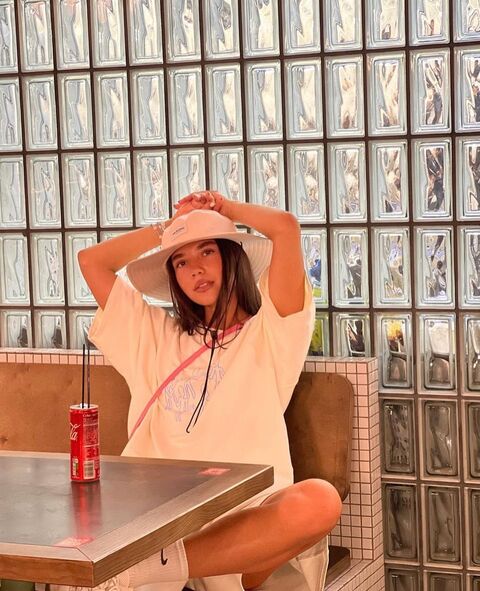 White panama hat Camp