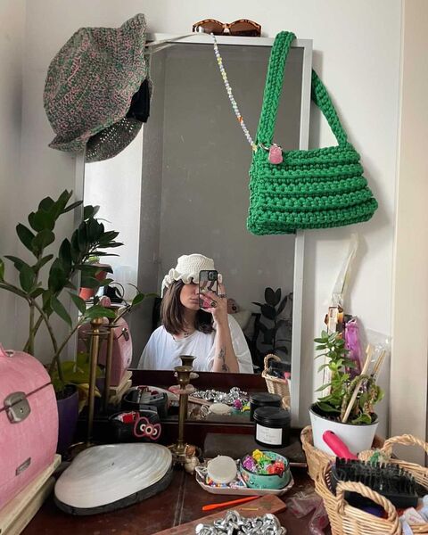 Зелена сумка Chelsi