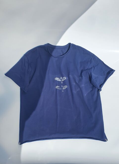 Синя футболка Ворон