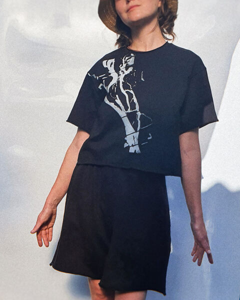 Чорна футболка Дніпро 2 (Київ)