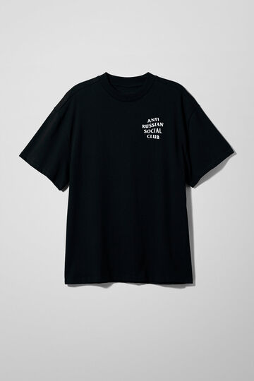 Чорна оверсайз футболка ARSC з білим лого
