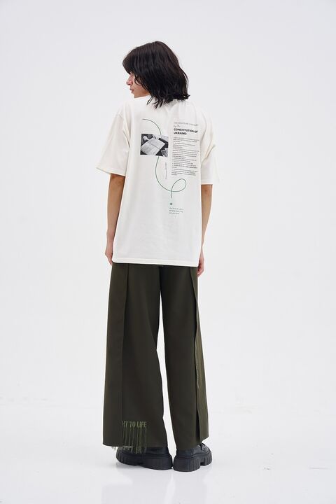 Оливкові штани на запах Right to Life