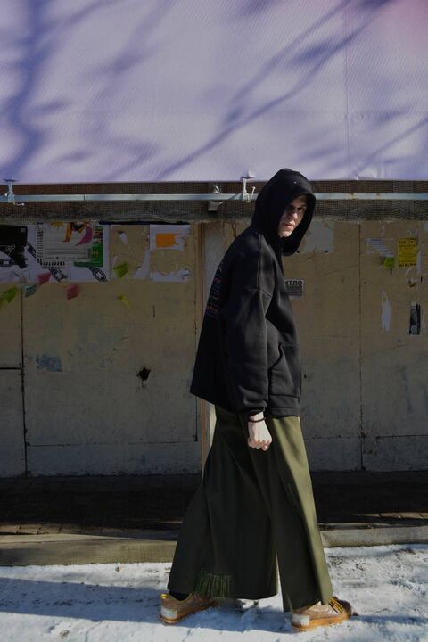 Оливкові штани на запах Right to Life