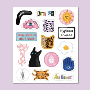 Set of three-dimensional stickers "It's Ok"