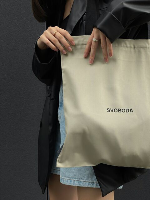 Бежевый шоппер Svoboda