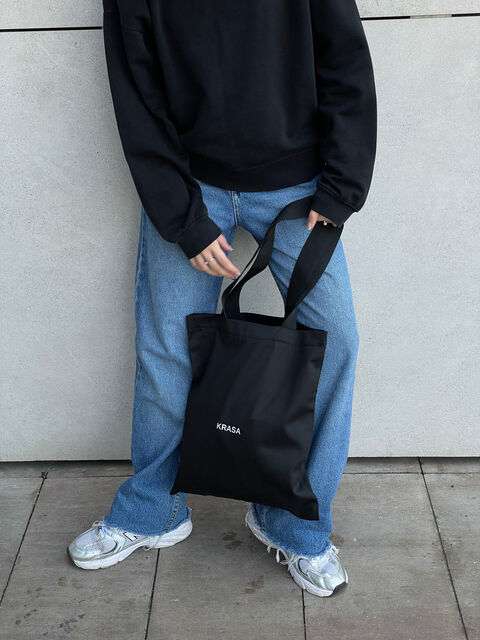 Чорний шопер Krasa