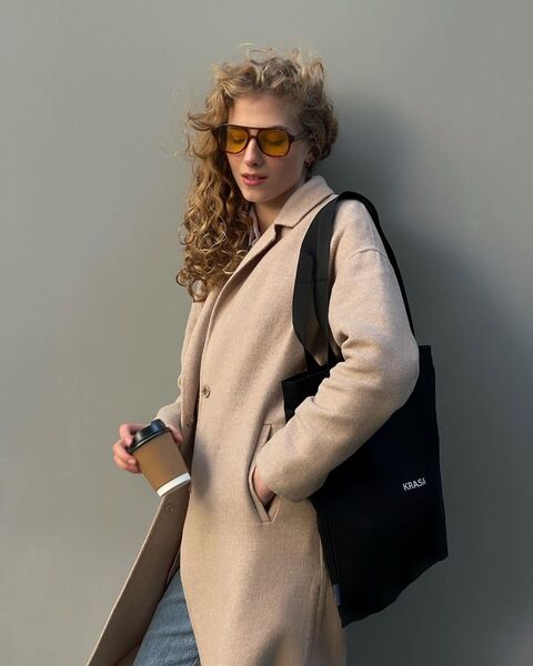 Чорний шопер Krasa