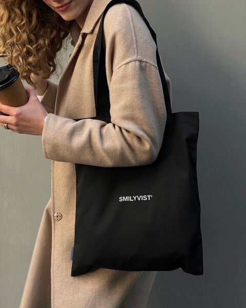 Чорний шопер Smilyvist'