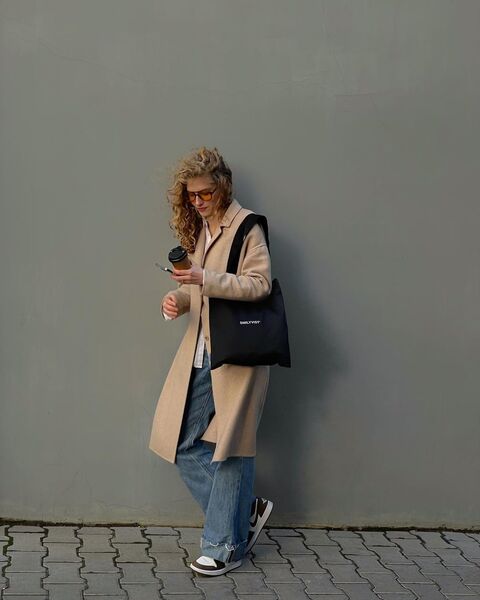 Чорний шопер Smilyvist'