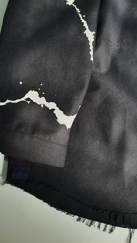 Черная рубашка из двунити Днепр