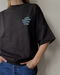 Black oversized t-shirt ARSC with blue logo