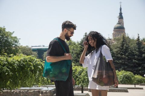 Tote bag Monolite Ultramarine