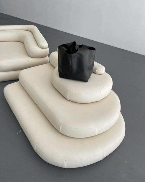 Чорний шопер з  еко-шкіри