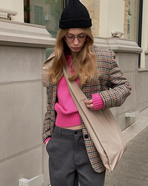 Бежева сумка Crossbag Easy