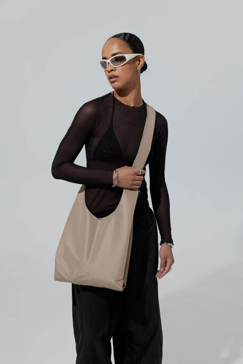 Бежева сумка Crossbag Easy