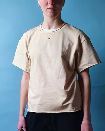 Бежева футболка "Київ" міні