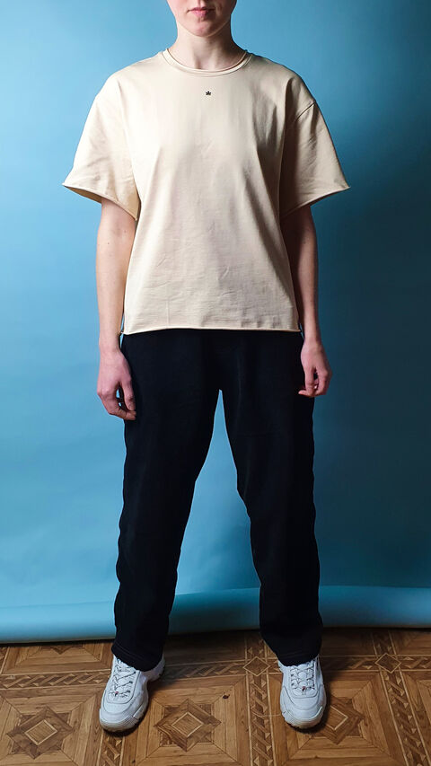 Бежева футболка "Київ" міні