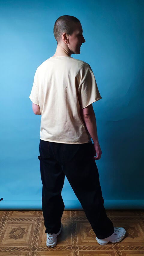 Бежева футболка "Київ" міні