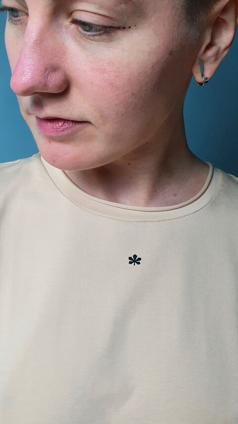 Бежева футболка "Київ" міні