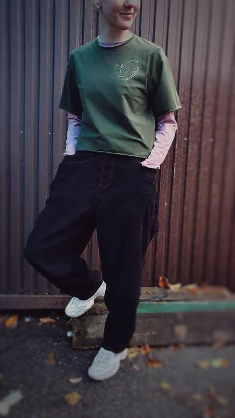 Зелена футболка Pole Star - Мир Праця Свобода