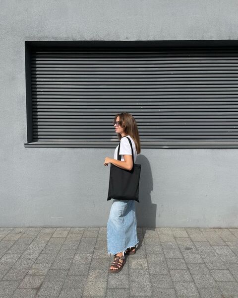 Чорний шопер Classic bag