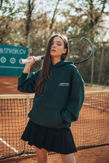 Green hoodie Athletique