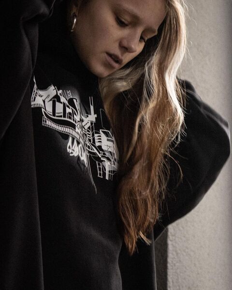 Черное худи Азовсталь