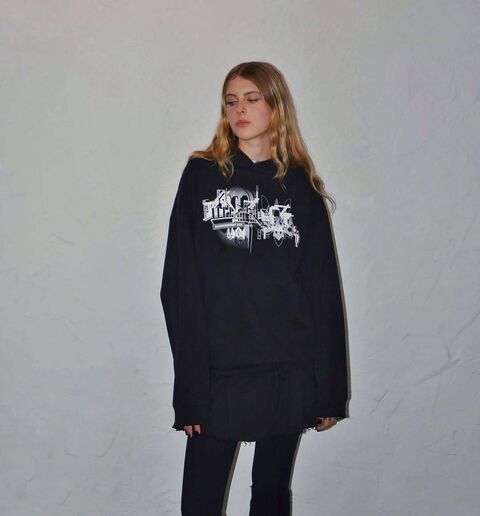 Черное худи Азовсталь