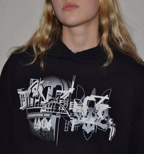 Черное худи Азовсталь