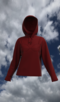 red hoodie from three-thread with fleece "6"