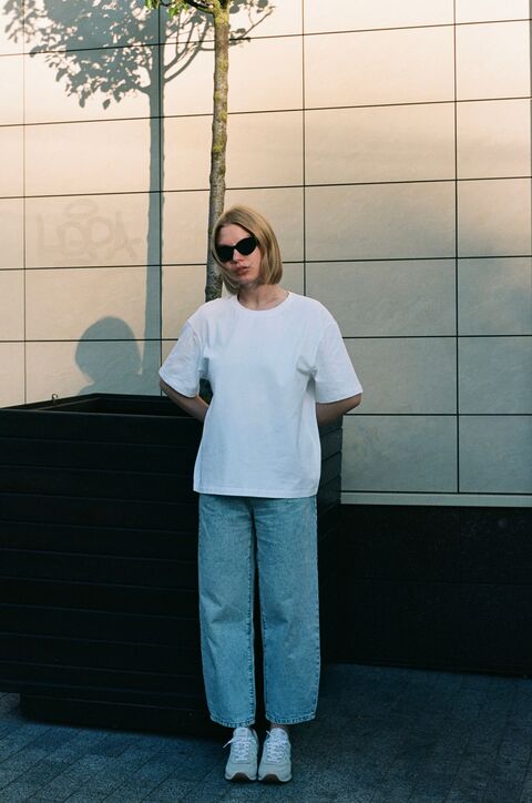 White basic T-shirt