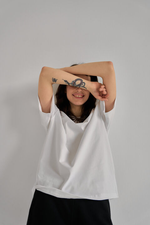 White basic T-shirt
