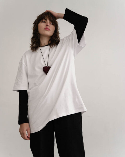 White basic T-shirt