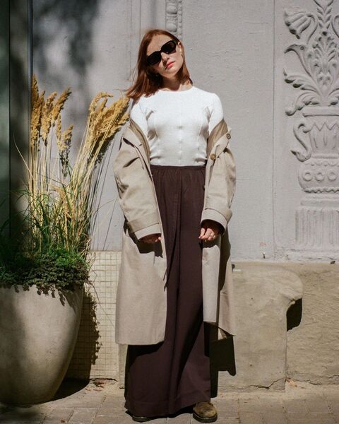 Молочний лонгслів Basic