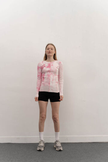 Рожевий лонгслів Basic