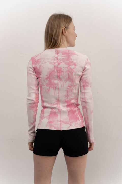 Рожевий лонгслів Basic