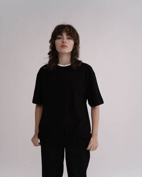 Черная базовая футболка