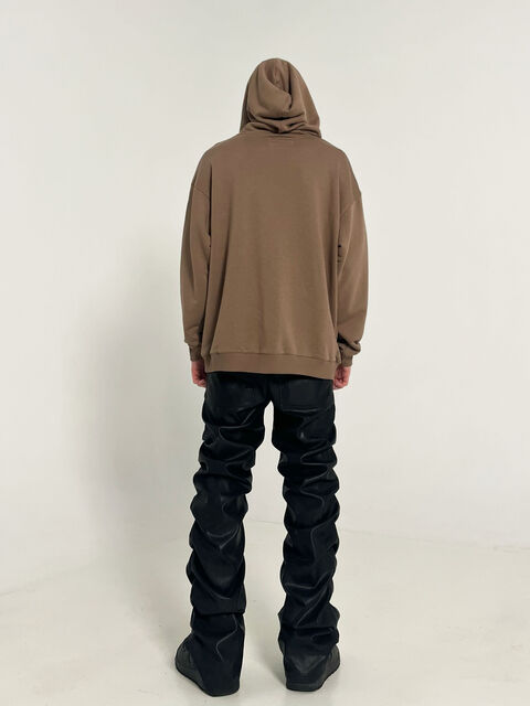 Hoodie Live Fast mocha color