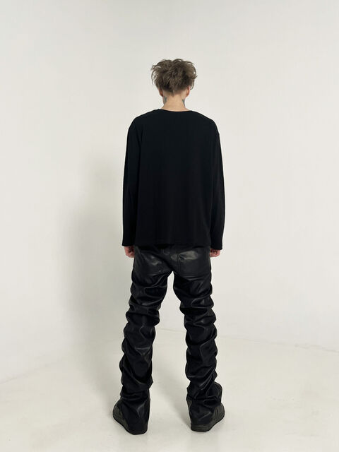 Черный лонгслив  Live Fast