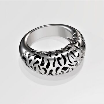 Ring Coral with black