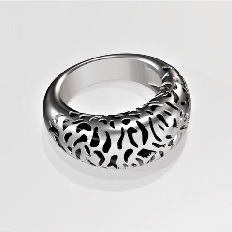 Ring Coral with black