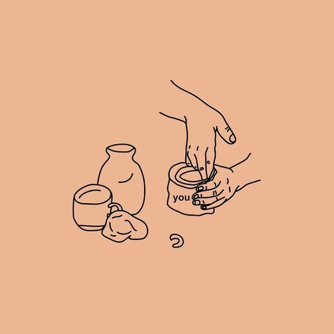 Postcard You are clay (Clayware)