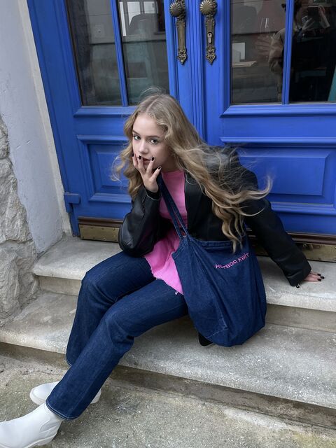 Denim shopper "Not your flower"