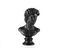 Black plaster bust of David
