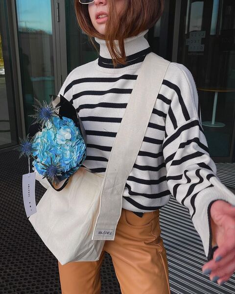 Молочный шоппер с фиксированной ручкой