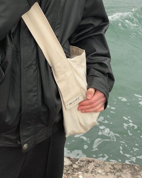 Молочный шоппер с фиксированной ручкой