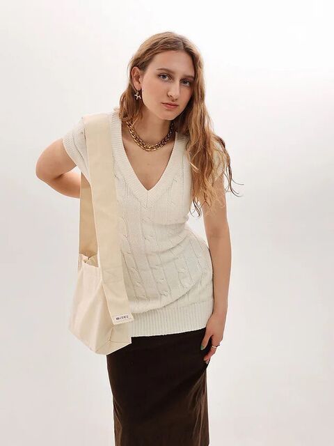 Молочный шоппер с фиксированной ручкой