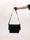 Black shopper made of eco-leather